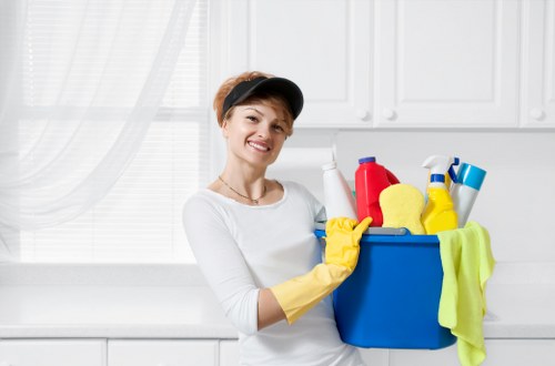 Targeted treatment for upholstery stains in a local property