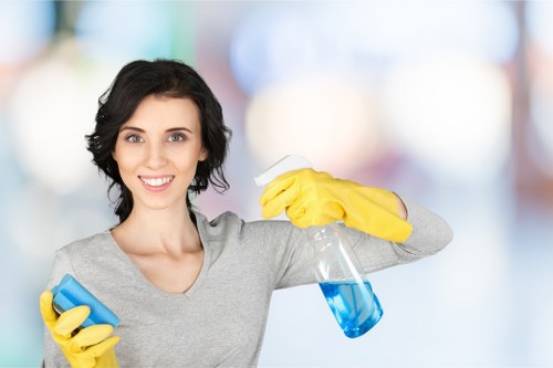 Local cleaning team preparing a flat for inspection in Harringay