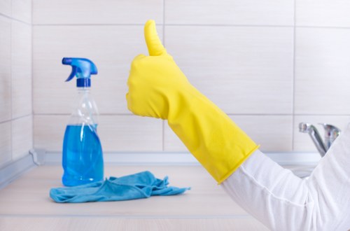 Professional cleaning in a Harringay flat with careful attention to detail